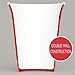 Trudeau 16-OunceDouble Wall Reusable Red Party Cup, Set of 4