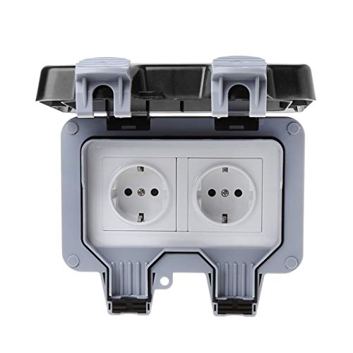 Aussensteckdose Aufputz Wasserdicht Steckdose Aufputz Schalter IP66 Wetter Und Staubdichte Steckdose – Bild 3