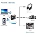 AMAKE Bluetooth Transmitter and Receiver Transceiver 2 in 1 Wireless Portable Audio Adapter Car Kit Home Stereo System with 3.5mm APTX Low Latency for Headphone,Speakers,TV(CSR Chip 20H Playtime)