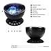 GLIME Remote Control Ocean Wave Projector Night Light 12 LED 7 Colors Built-in Mini Night Music Player Light 45 Degree Adjustable LED Star Lamp Projector Nightlight for Kids Bedrooms Living Room