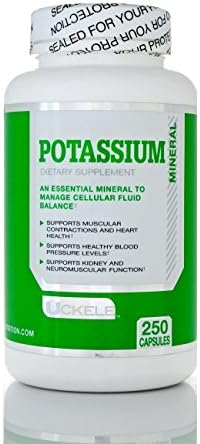 Uckele Potassium Dietary Supplement, 99mg, 250 ct