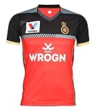 KD Cricket IPL Jersey Supporter Jersey T-Shirt 2018 MI, CSK, RCB and DD (RCB, 38)