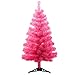 StillCool 2ft / 60cm Artificial Christmas Tree Christmas Party Home Decoration (Pink)