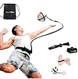 SurviveBall Volleyball Training Equipment Aid – Practice Overhand Serve, Spike, Arm Swings, Hitting. Adjustable Waistband – eBook & Video - Includes 60 & 100 in. Adjustable Cords
