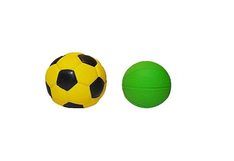 LATEXA Pelota de fútbol Amarilla + Pelota de básket Verde: Amazon ...