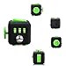 FIDGET DICE Fidget Toys Pack of 2, Fidget Pad and Cube Set, For Work/Class/Home, Black and Green