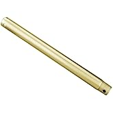 Accessory - Extension Stem-0.75 Inches Wide-12 Inch Down Rod Length-Gold Leaf Finish