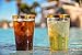 12oz Gold Rimmed Plastic Cups 100 Count BPA Free. Hard and Clear Disposable Tumblers. for Parties, Weddings, Dessert, Snacks