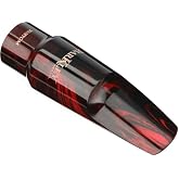 Barkley Pop Kustom Alto Saxophone Mouthpiece - 7, Red/Black, Sweetwater Exclusive