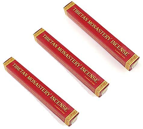 Tibetan Monastery 3 boxes of Incense 80 traditional Incense sticks from Tibet Hand Rolled Incense