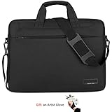 Drawing Tablet Monitor Case for Wacom Cintiq 16, Cintiq Pro 16, Intuos Pro PTH860 and Huion Kamvas GT-156HD V2 Shoulder Bag Waterproof Protective Carrying Bag Graphics Tablet Case with Artist Glove