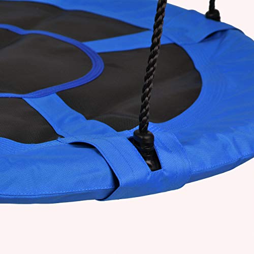 ZHANGDAN Nestschaukel 100 cm, Garten-Schaukel bis 150 kg belastbar, Rundschaukel Tellerschaukel Netzschaukel für Kinder… – Bild 7