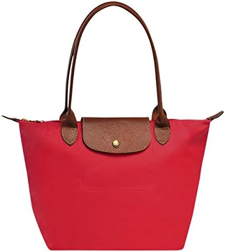 nylon tote with leather handles