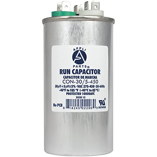 Appli Parts Dual Run Capacitor for ac 30+5 Mfd uF