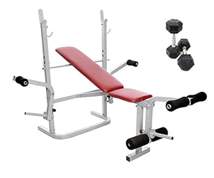 Lifeline Multi Bench 308 For Workout At Home With Bonus Pair Of 5