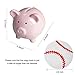 Aojingtai Piggy Bank, Mini & Small Cute Ceramic Coin Money Piggy Bank, Makes a Perfect Unique Gift, Nursery Décor, Keepsake, or Savings Piggy Bank for Kids, Pink