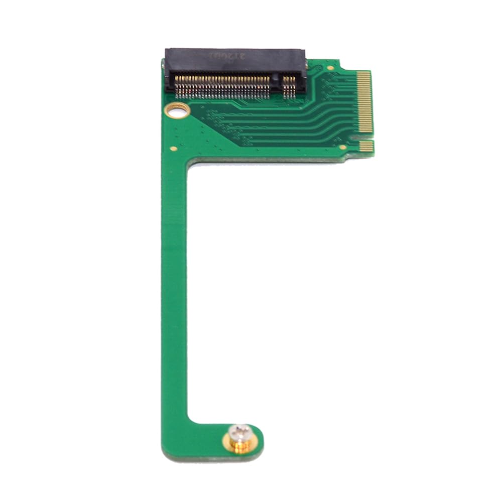 NFHK NVME M-Key 22x30mm to 22x80mm Angled Extension SSD Upgrade Adapter Compatible with ROG Ally Gaming