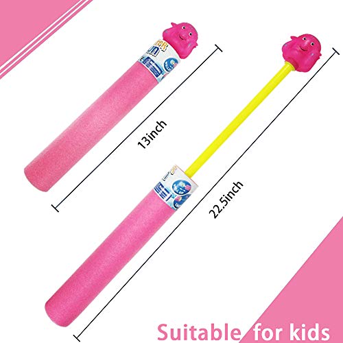 Water Guns for Kids 6 Pack Foam Water Blaster Set, Squirt Gun Shooter Swimming Pool Pump Foam Water Soaker Blasters Soaker Summer Beach Toys Outdoor Pool Toys for Kids and Adults