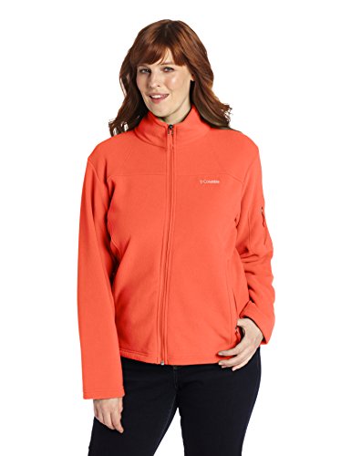 coral columbia fleece jacket