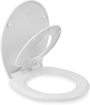 Lomos Ovaler Familien Wc Sitz Toilettensitz Mit Integriertem Kindersitz In Weiss Amazon De Baumarkt