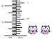 Hypoallergenic Sterling Silver Owl with Hearts Stud Earrings for Kids (Purple/Pink)