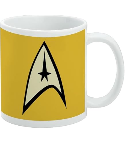 Amazon.com | Star Trek Engineering Shield Ceramic Coffee Mug, Novelty Gift  Mugs for Coffee, Tea and Hot Drinks, 11oz, White: Coffee Cups & Mugs