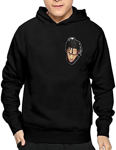 DEFOUGE Travis Scott Men Hoodies Lightweight Hoodie Sweatshirt 80's