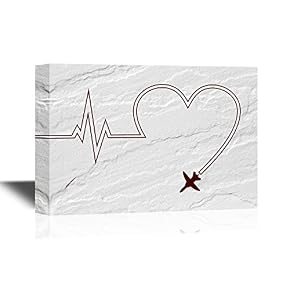 Airplane Flying with The Trace of a Heart Beating Wave