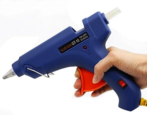 Sinxono Hot Melt Glue Gun 100W Professional High Temperature with 5pcs Glue Sticks for DIY Craft Projects and Repair Kit