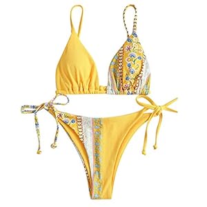 Gybify Dames bikiniset sexy dames bikini push-up set badmode badpak bikini voor vrouwen meisjes bandeau met beugel grote…