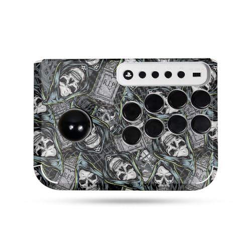 Carbon Fiber Gaming Skin Compatible with Hori Fighting Stick Mini (PS5, PS4, PC…