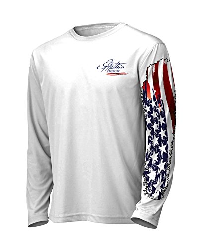 Jason Mathias American Flag Bass High Performance Long Sleeve UPF 50 
