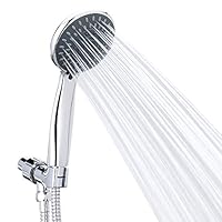 Handheld Shower Head High Pressure 5 Spray Settings Massage Spa Detachable Hand Held Showerhead Chrome Face with Hose and Adjustable Bracket