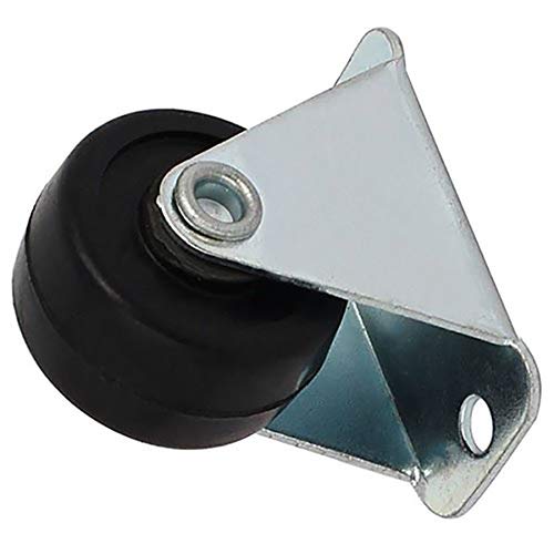 3 Gizhome+1+inch+Rubber+Non+Swivel+Casters