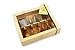 Tramanto Olive Wood Cheese Knives Set of 4 in Gift Box, Stainless Steel with Burled Olive Wood Handles