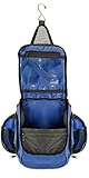 Compact Hanging Toiletry Bag, Personal Organizer for Men & Women | Rugged & Water Resistant with Mesh Pockets & Sturdy Hook for Business or Leisure Travel