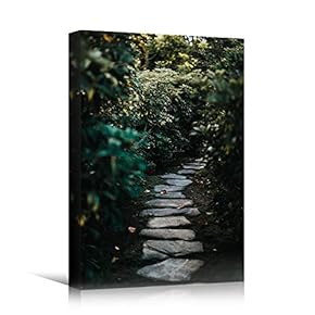 signwin Canvas Wall Art Green Forest Dramatic Forest...