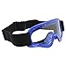 TMS Youth Kids Blue Flame ATV Dirt Bike Motocross Helmet with Goggles and Gloves (Small)