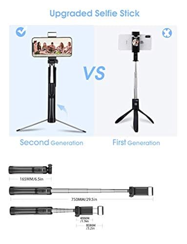 Mpow Selfie Stick Tripod, All in Portable Extendable Selfie