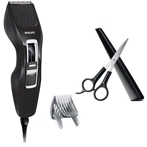 Philips Series 3000 Hair Clipper HC3410/13 with DualCut Technology with Scissors and Comb