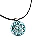 Beautiful Crystal Golf Ball Marker with Magnetic Leather Necklace for Lady