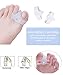Povihome Gel Toe Separators & Straightener, Anti-Slip Bunion Corrector for Hammer Toe, Overlapping Toe,Foot Cramps, Relief Hallux Rigidus and Pain 5 Pairs