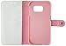 AceAbove Premium PU Leather Flip Cover with Kickstand for Samsung Galaxy S6 Edge - Pink
