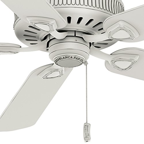 Casablanca 60 inch Cottage White Finish Ceiling Fan with 4 Speed Direct Drive Motor (Certified Refurbished)