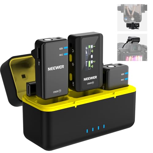 NEEWER CM28 (1 RX + 2 TX + Charging Case), Wireless... en promo sur Amazon