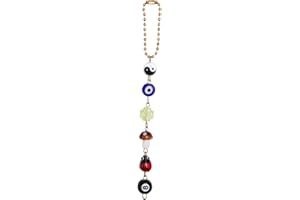 Maplora Blue Evil Eye Car Hanging Ornament – Good Luck Car Mirror Hanging Accessories, Evil Eye Car Charm & Rear View Mirror 
