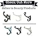 Set of 6 Brown Cast Iron Hooks, Shabby Chic Vintage Wall Mounted Hooks, Old School,Excellent for Coats, Bags, Hats, Towels,Curtain Rod's, Scarf’s and More by Ashes to Beauty