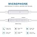 JJCall Stereo Headphones with Mic and Remote Control for Apple Device (2 Pack) - White