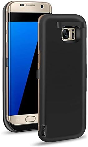 AITOO Galaxy S7 Edge Battery Case - 6500mAh Ultra Slim Rechargeable Extended Battery Charging Case for Samsung Galaxy S7 Edge, Charger Case Power Bank Case with Kickstand & 4 LED Indicator Light