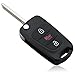 NEVERLAND 3 Buttons Remote Flip Entry Key Fob Case Shell Uncut Blank Blade for KIA Soul 2010-2011 2012 2013